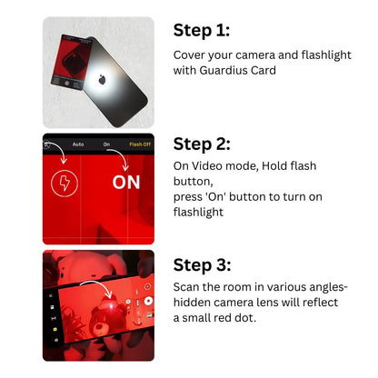 Guardius Card: Hidden Camera Detector Card